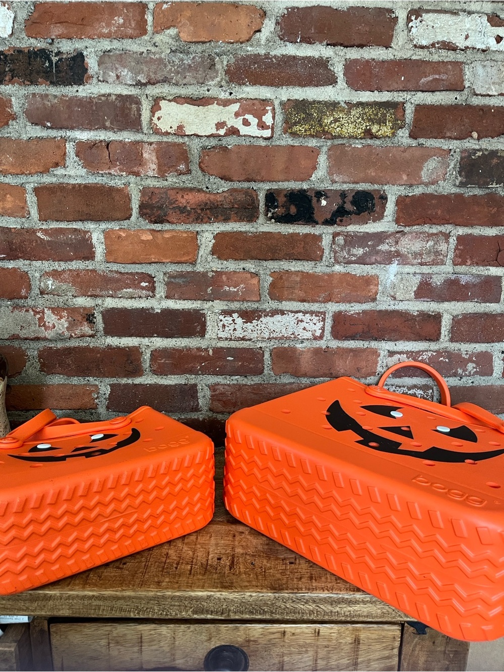 BOGG BAG Orange Pumpkin Jack-O'-Lantern Tote - Picture 7 of 11